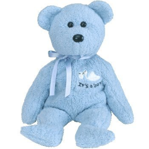 TY Beanie Babies It S a Boy Baby Blue Teddy Bear 04534 for sale online