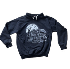 Vintage Daquin Mary Moore Night Ridge Wolf Scene Sweatshirt - Women L