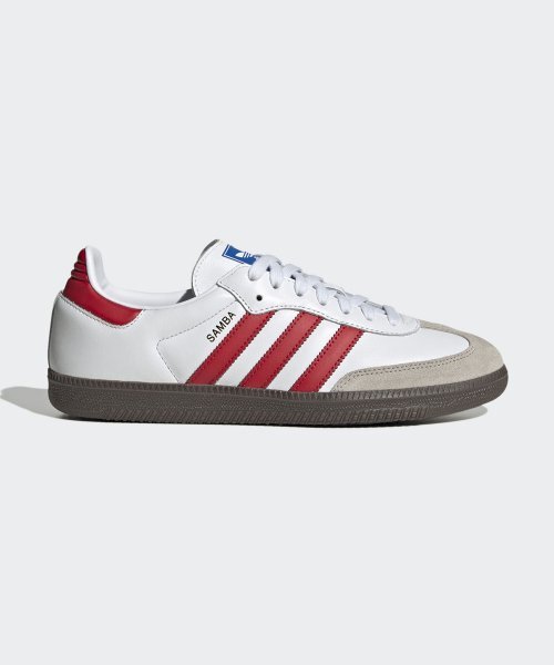 Adidas Samba OG - Бело-красный / Мужская обувь, кроссовки ускоренного кроя / IG1025