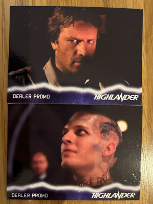 HIGHLANDER FILM: PROMO-KARTEN: HÄNDLER 2 KARTEN PROMO-SET (GAZZAGAMES)