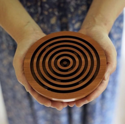 Naef Sphaera Wood Game Material Cherry Wood Φ1.9×H2.1in Bowl