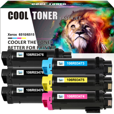 6x XXL TONER Patronen Set für Xerox Phaser 6510 dn dni WorkCentre WC 6515 n dn