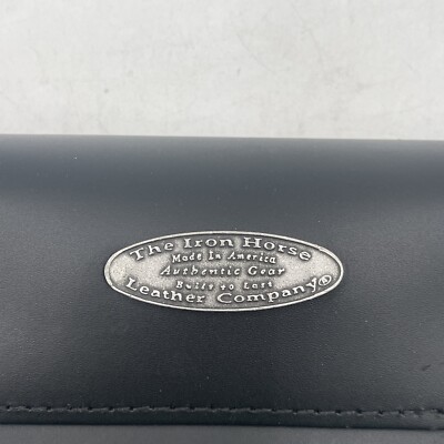 NEW IRON HORSE GENUINE LEATHER MOTORCYCLE WINDSHIELD BAG 59230-00