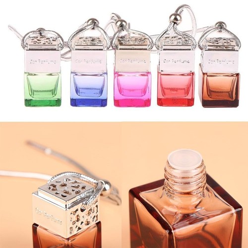 Glass Car Air Freshener Bottles Car Hanging Perfume Bottle Household - Picture 1 of 13