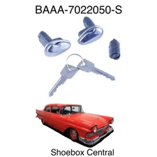 1957 1958 Ford Car Door & Ignition Locks Keyed Alike