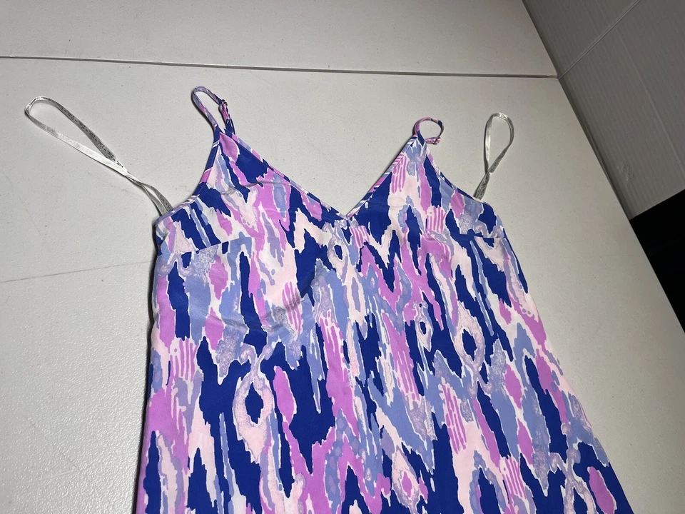 Camiseta sin mangas Lilly Pulitzer para mujer XXS Lela vestido de seda amatista demasiada Foto 2 de 4