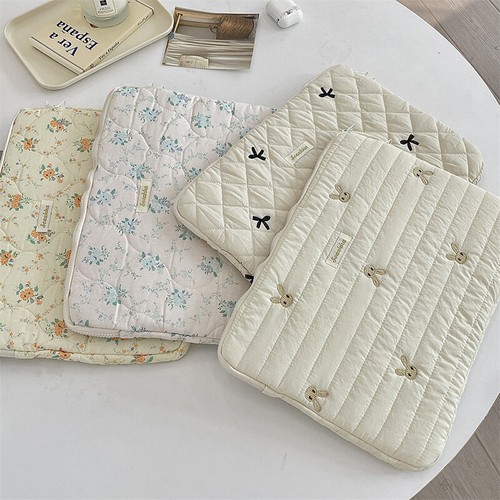Cute Bow Floral Graphic Laptop Bag Tablet Sleeve Case 11 13 15 Inch For Lapt GF - Picture 12 of 24