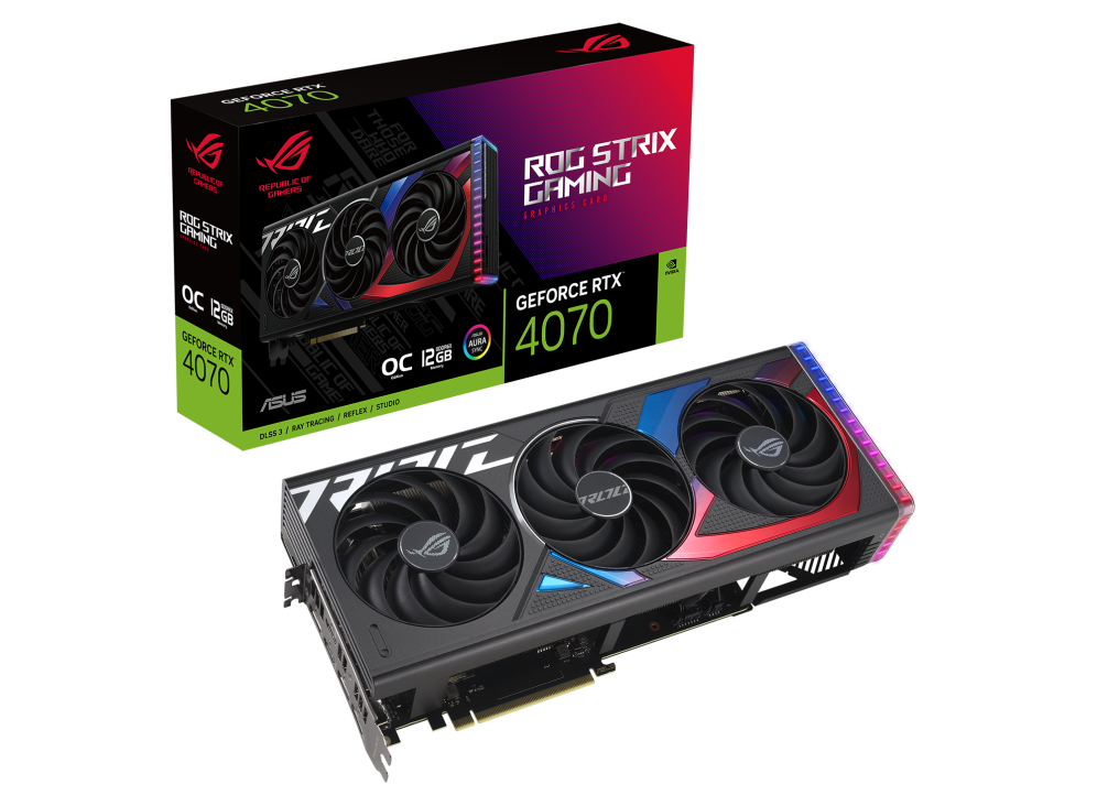 【GPU】ASUS ROG RTX 4070 Ti 12G【中古】 ASUS ROG-STRIX GeForce RTX 4070 12GB GDDR6X GAMING Graphics Video