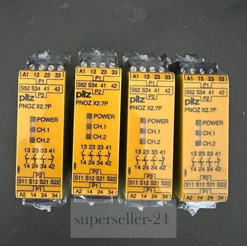 1PC PILZ PNOZ X2.7P 24VACDC 3n/o 1n/c safety relay 777305 fedex or DHL - 第 3/3 張圖片