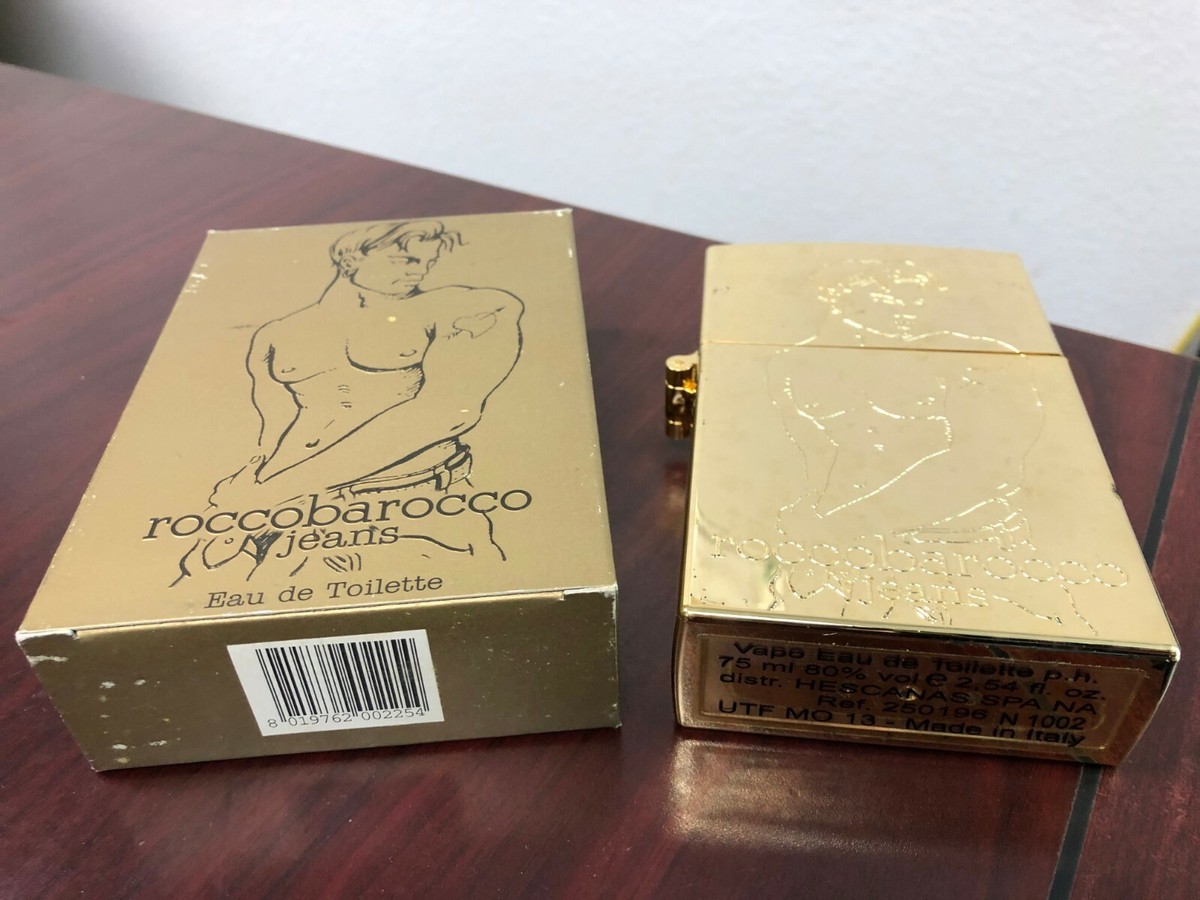 ROCCOBAROCCO GOLD JEANS FOR MEN 2.5 FL oz / 75 ML Eau De