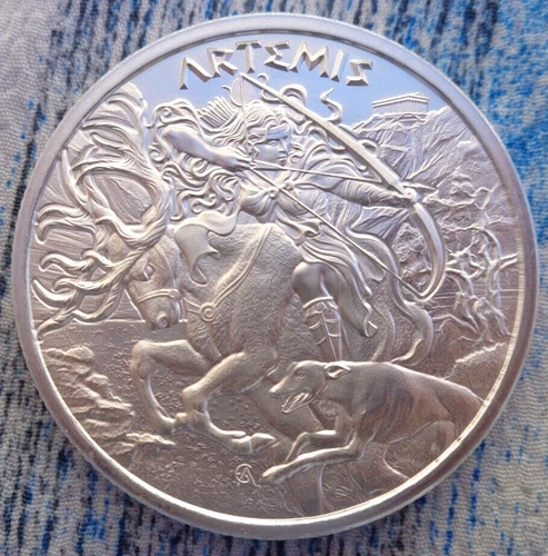 1 oz. ARTEMIS Greek Mythology Series #3 rounds BU .999 fine silver
