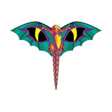 X-Kites, Deluxe Fiberglass Frame Durable Nylon Kite, 67" Wingspan, Dragon