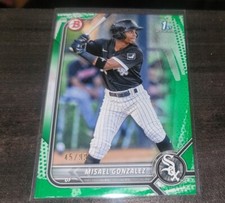 Misael Gonzalez - 2022 1st Bowman #BCP-4 - Green Parallel - SP SN /99