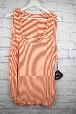 AVA & Viv Knit Striped Tank Top Shirt - Womens Plus 3X - NEW