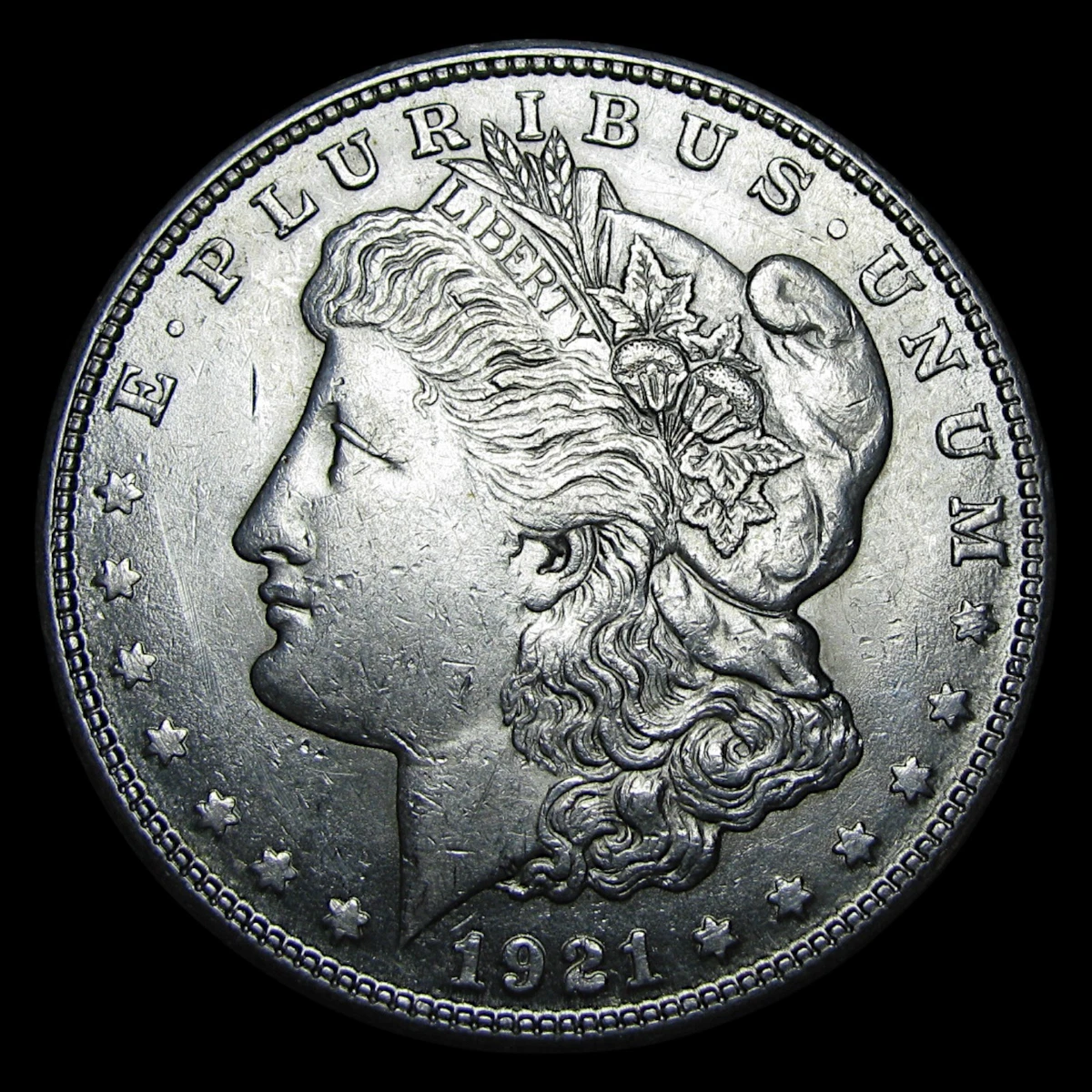 アメリカモルガンONE DOLLAR-シルバーコンチョ 1921年製 1921 Morgan