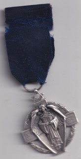 AUCTION START £1. SILVER HALLMARKED MASONIC WORLD WAR 2 SERVICE MEDAL [C]