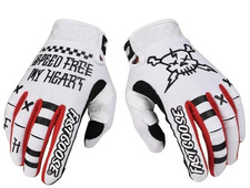 Fast Goose Dirt Bike Glove White & Red House