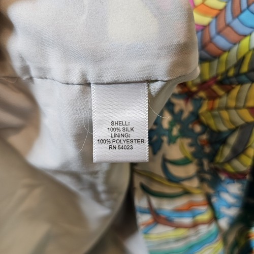 Trina Turk X Banana Republic 100 % Seide Crazy Botanical Twist Träger Minikleid - Bild 9 von 12