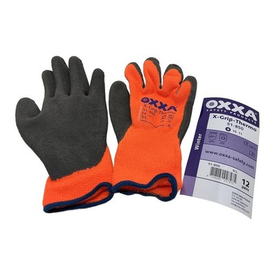 51-850 X-Grip-Thermo Winter Work Gloves - Size 9/L OXXA, Knitted gloves, coat...