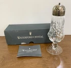 Vtg Waterford Crystal Lismore Sugar Shaker with Metal Lid – Original Box *
