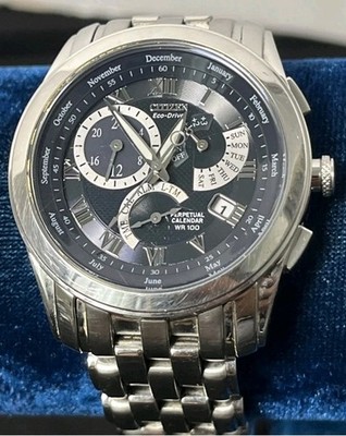 Citizen Eco Drive Men E870-S015278 Calibre 8700 Perpetual Calendar Solar Watch