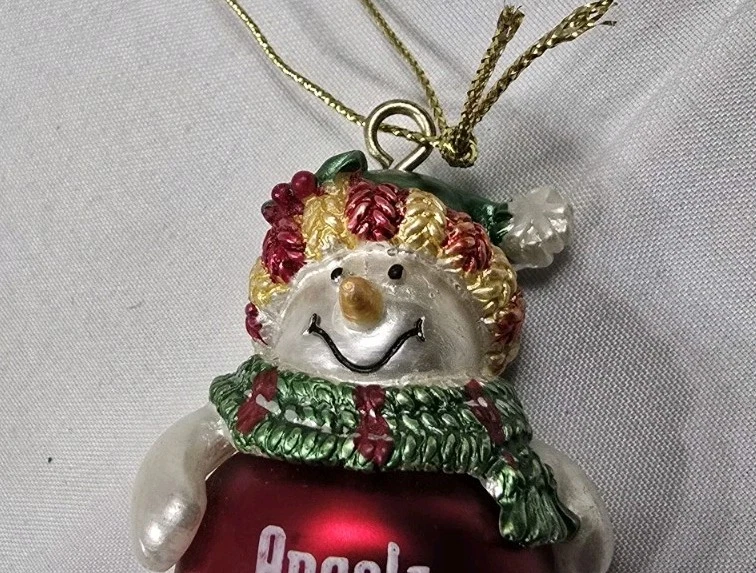 Ganz Jingle Bell девочка снеговик Рождественское украшение имя предварительно персонализированный - * выбор * - Изображение 2 из 4