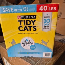 Purina Tidy Cats Multi-Cat Clumping Litter, Clear Springs Scent, 40 lbs.