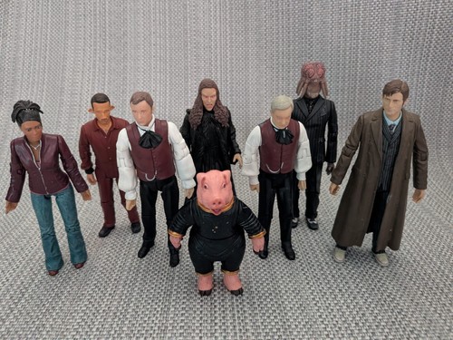 Lot de 3 figurines mixtes Doctor Who 10ème Docteur série options personnages BBC