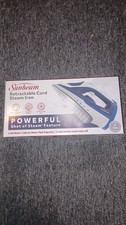 Sunbeam 1700W Steam Iron with Retractable Cord and Shot of Steam Feature