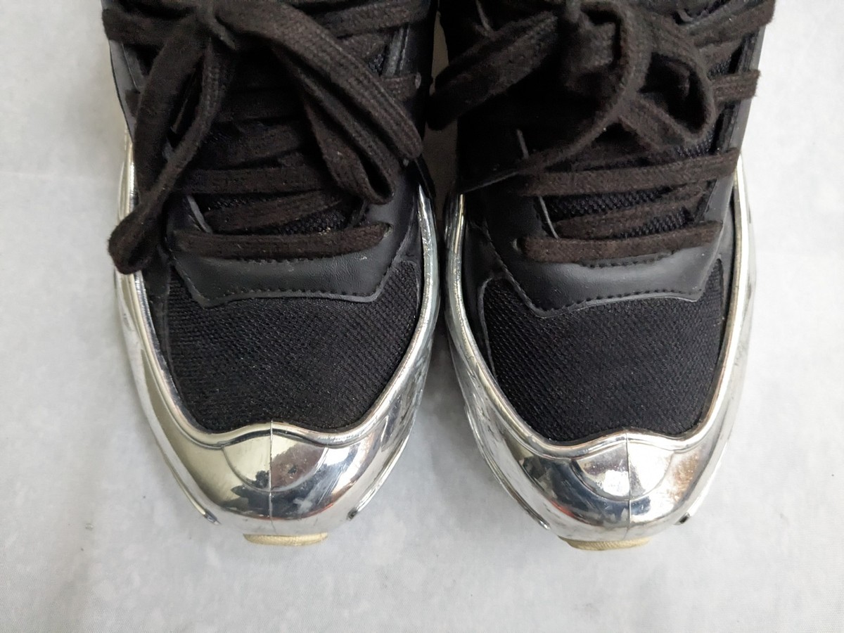 Adidas x Raf Simons Ozweego Mirrored Black Metallic Silver Men 8