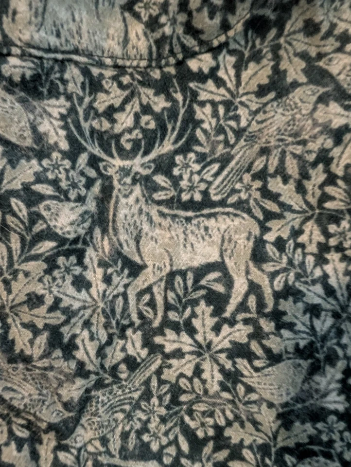 Женская хлопковая фланелевая пижама Women'sCharter Club из 2 предметов с анималистическим принтом. 3XL - Изображение 2 из 4