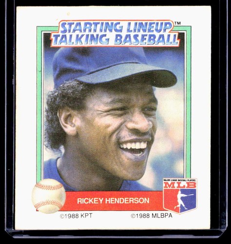 1988 Starting Lineup Talking Baseball All-Stars Rickey Henderson Yankees #23