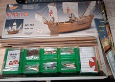 Maquette Neuve bateau bois 1/50e " LA PINTA "