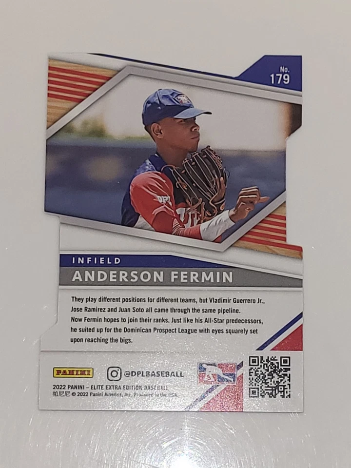 2022 Anderson Fermin Elite Refractor /96 #179 - Image 2 of 2