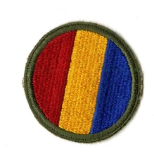 Replacement and Schools Command White Back Patch WWII Original