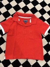 Vilebrequin Youth Red Polo Shirt 4 Turtle Embroidered Short Sleeve New