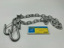 Seachoice Trailer Safety Chain, Galvanized Steel - 7/32" X 36", Larger Hook