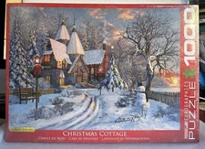 Eurographics 1000 Piece Christmas Cottage Puzzle Chalet De Noel Sealed NEW