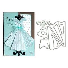 Dress Metal Die Cuts, Cutting Dies for Card Making Clearance, Embossing Dies...