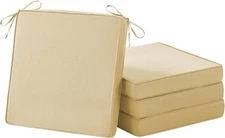 Outdoor Chair Cushions Set of 4, Waterproof Patio Chair Cushions, 19" X 19"X 3" 