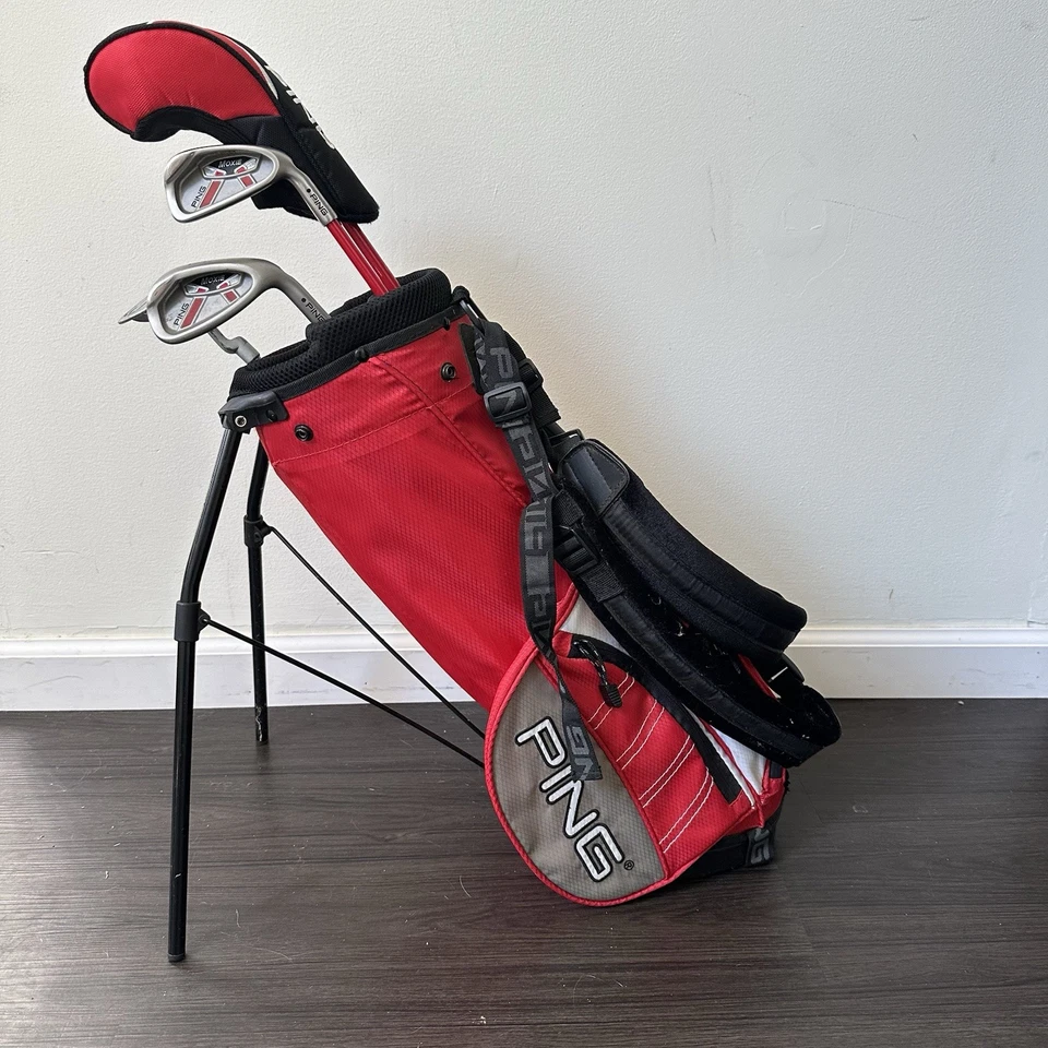 PING Moxie Jr Golf Club Set Fairway Wood, 7 Iron, SW, Putter, Youth Bag & Cover - Image 2 of 4