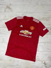 Adidas Manchester United 2020 2021 Home Shirt Soccer Jersey Men Size M Red