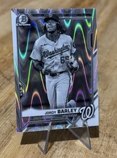 Jordy Barley 2021 Bowman 1st DRAFT CHROME B&W RAYWAVE REFRACTOR PROSPECT 