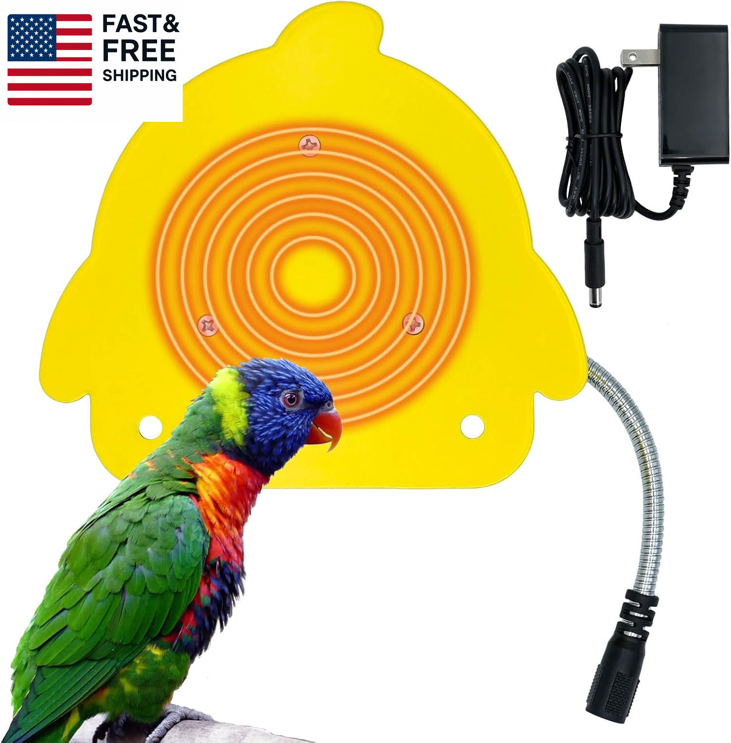 Heater For Cockatiels Parrots Conure Finches Parakeets Heate