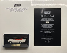 ABSOLUTE RARITY: Faller Memory Cars 1:43 FIRST SERIES. MB 220 SE W111 Cabriolet