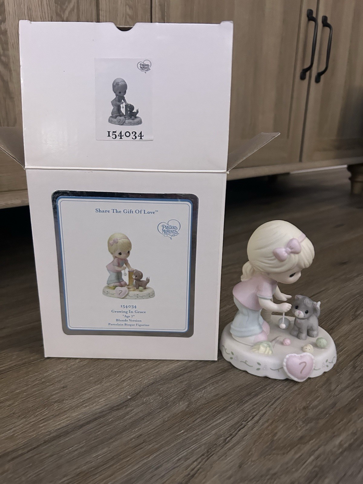 precious moments growing in grace Porcelain Age 7 #154034