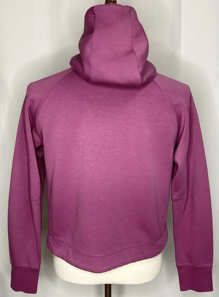 Nike Tech Hoodie Womens Small Full Zip Sweatshirt LongSleeve Pink Workout Gym - Image 2 of 4