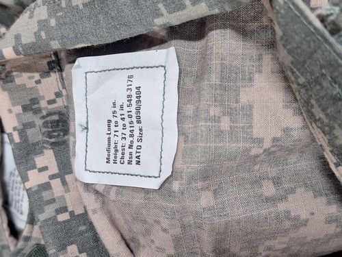 New US Army ACU Digital Military Combat Uniform Shirt Jacket Coat VARIOUS SIZES - Picture 8 of 9