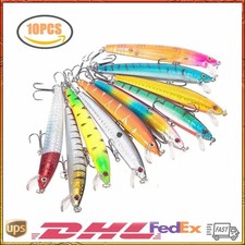 10Pcs/Set Lot Kinds of Fishing Lures Crankbai...