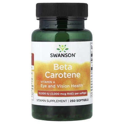 Swanson Beta Carotene 10 10,000 IU 250 Softgels